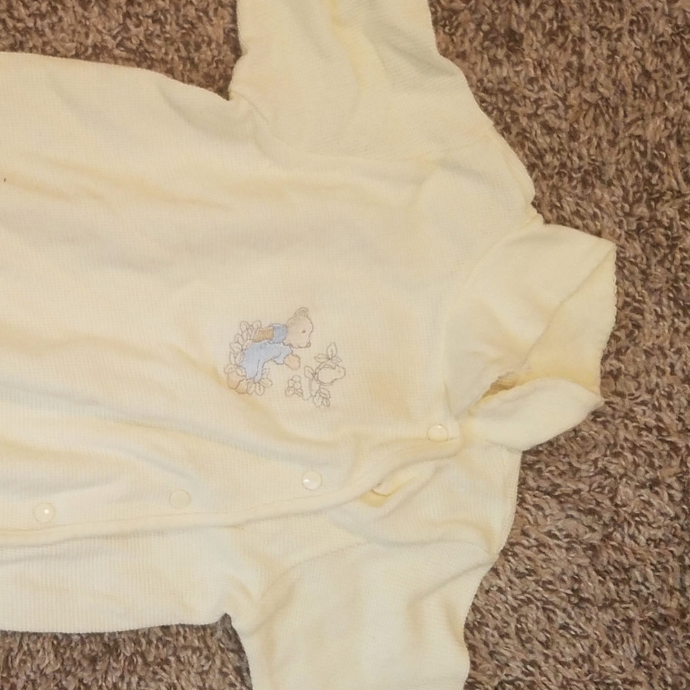 Button down footie one piece